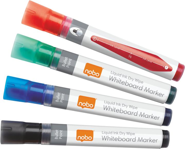 Produktbild Nobo 1902408 Whiteboard Marker (Mehrfarbig, 3 mm, 4 x)