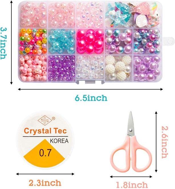 Produktbild MU Classic Kinder Perlen Schmuck DIY für Armband und Kette