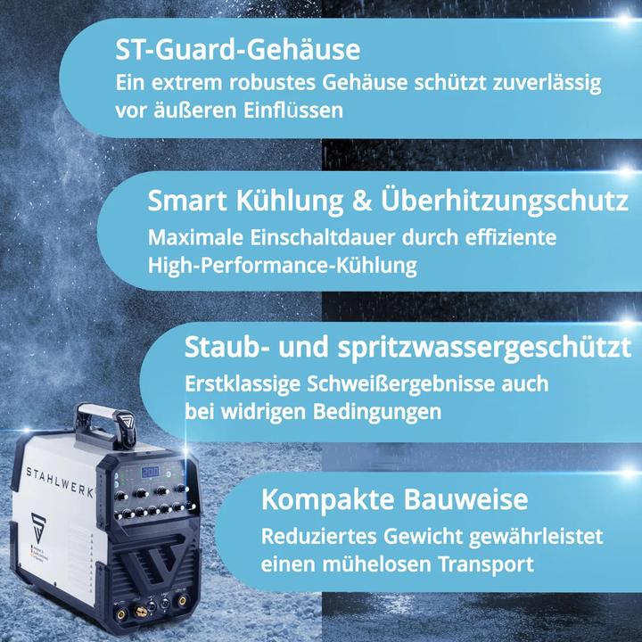 Produktbild Stahlwerk Schweissgerät AC/DC WIG 200 Puls ST IGBT Vollausstattung