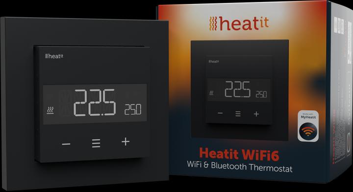 Immagine prodotto Heatit Termostato WiFi6 (nero opaco)