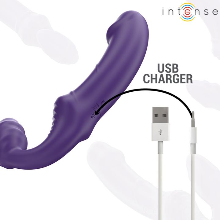 Produktbild Intense Jill Doppelvibrator 20 cm Lila Fernbedienung