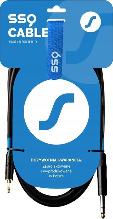 SSQ MiJS3 - Jack stereo 3.5 / Jack stereo 6.3 (3 m)