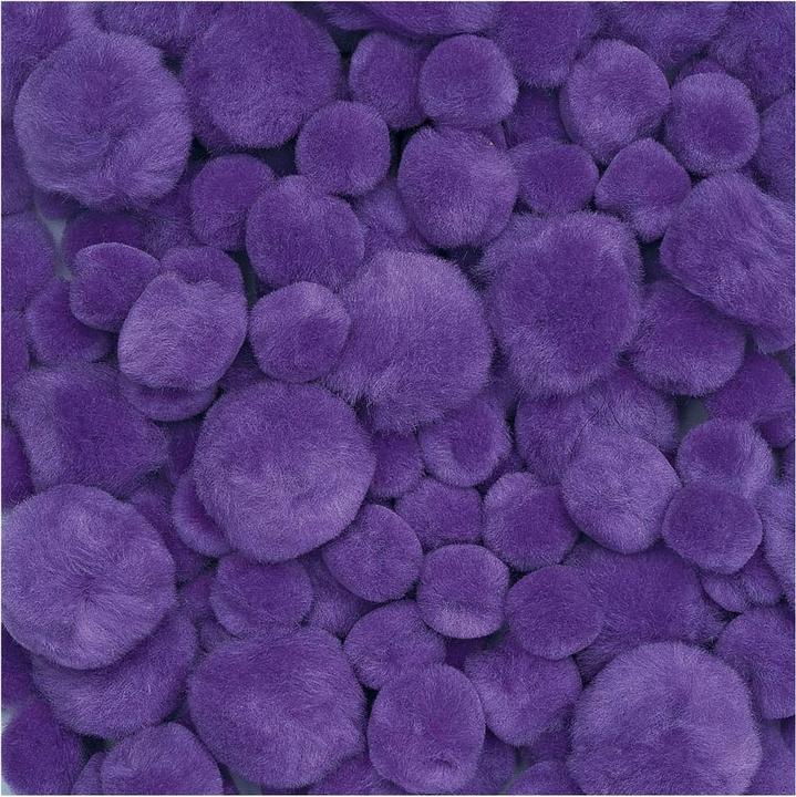 Image du produit Colorations Teintures - Pom Poms Lila, 100 pièces.