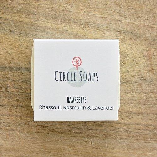 Produktbild Einfach Weniger Haarseife (festes Shampoo) von Circlesoaps, 60 g (Lavendel) (Festes Shampoo)