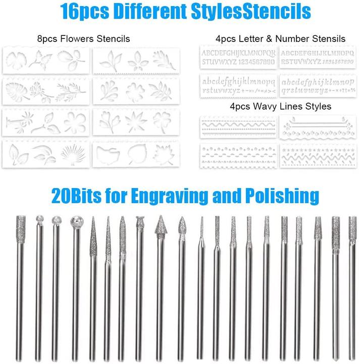 Actual product image DriSubt Electric engraving pen, silver