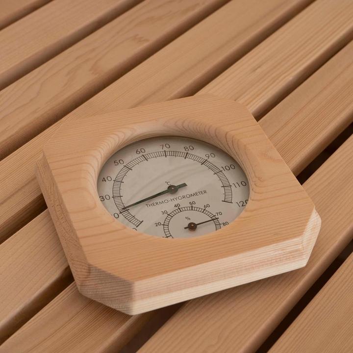 Actual product image Home Deluxe Indoor sauna CASHEIM BIG XL - 200 x 200 cm for 6 persons - Traditional sauna with artificial stone