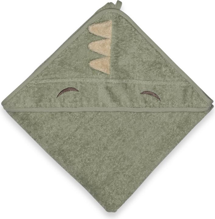 Image du produit Nuuroo Serviette de bébé Aki à capuche - Dino vert clair - Taille unique (NU552)