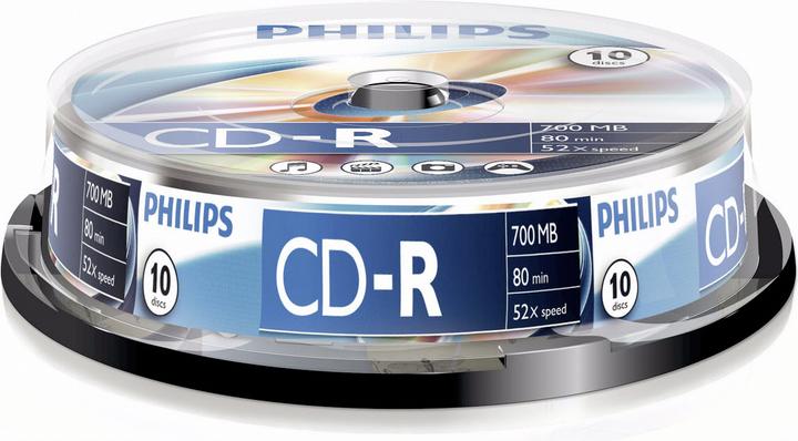 Actual product image Philips 1x10 CD-R 80Min 700MB 52x SP (10 x)