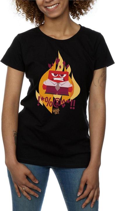 Actual product image Disney Womens/Ladies Inside Out Fired Up Cotton T-Shirt (XL)