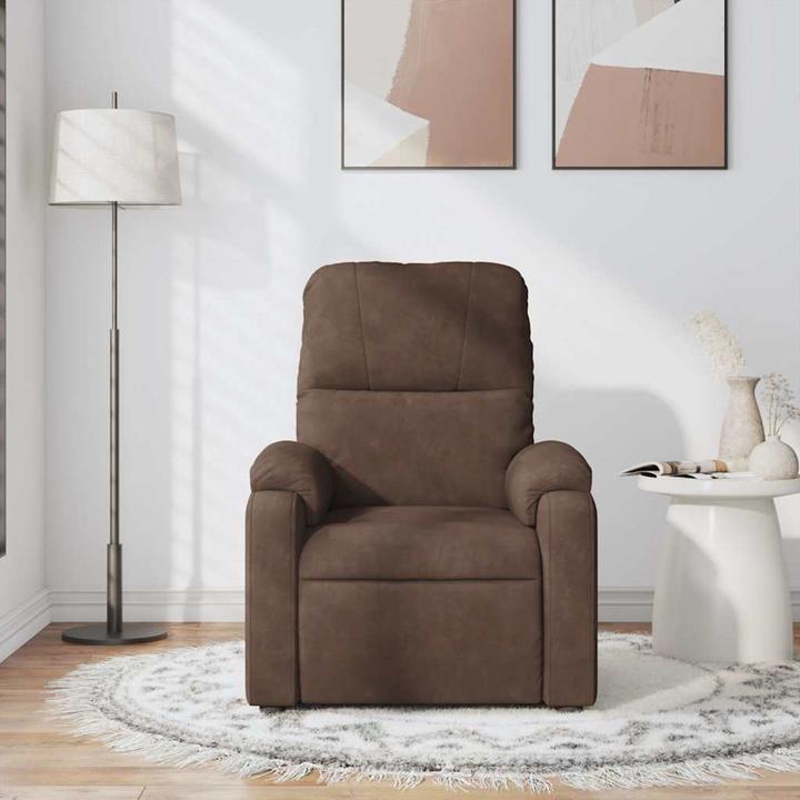 Immagine prodotto VidaXL Sedia da massaggio in tessuto microfibra marrone,Colore: Marrone,Materiale