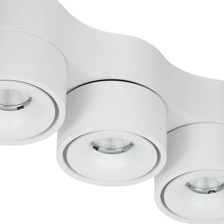 Actual product image Arcchio Rotari LED ceiling light, lenses, 3-light. (2400 lm)