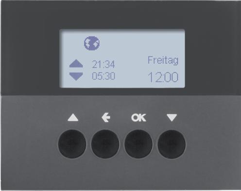 Actual product image Berker 85741175 Timer for blinds with display K1 anthracite matt