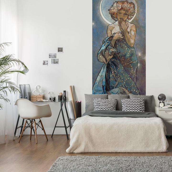 Immagine prodotto Trenddeko Mucha - Stella: la luna (96 x 260 cm)