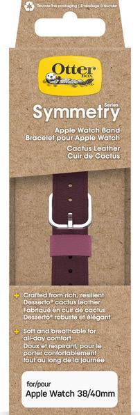 Immagine prodotto OtterBox Symmetry Cactus, cinturino in pelle per Apple Watch 9/8/7 41 mm (40 mm, 38 mm, 41 mm, Pelle Vegan)