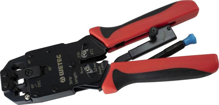 Produktbild Wetec Crimpzange, für Westernstecker 4-,6-,8-polig (210 mm)