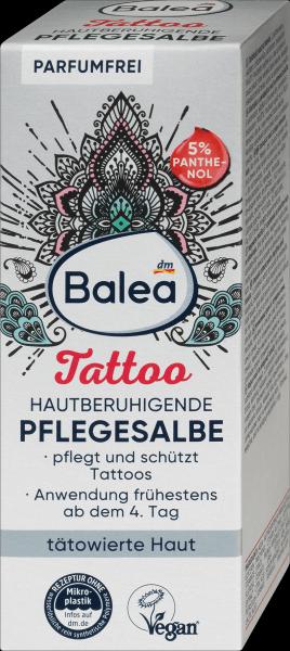 Produktbild dm Balea Tattoopflege Hautberuhigende Pflegesalbe (50 ml)