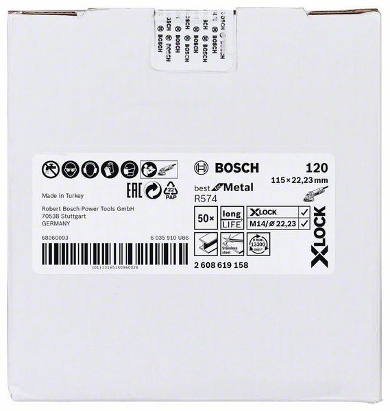 Actual product image Bosch Professional Zubehör PRO R574 X-Lock fibre disc, 115 mm, G120 (120)