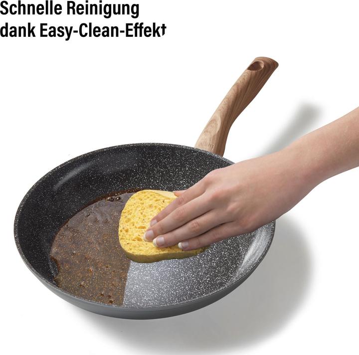 Produktbild Stoneline Back to Nature Kochgeschirr-Set, 14-tlg., Keramik-Beschichtung, mit Glasdeckeln (Pfannenset + Topfset, Aluminium)