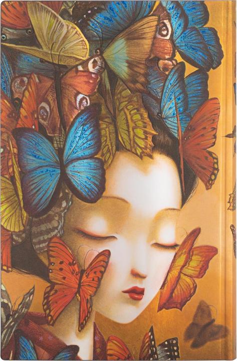 Produktbild Paperblanks Softcover Flexi Notizbuch Madame Butterfly (Liniert, Weicher Einband)