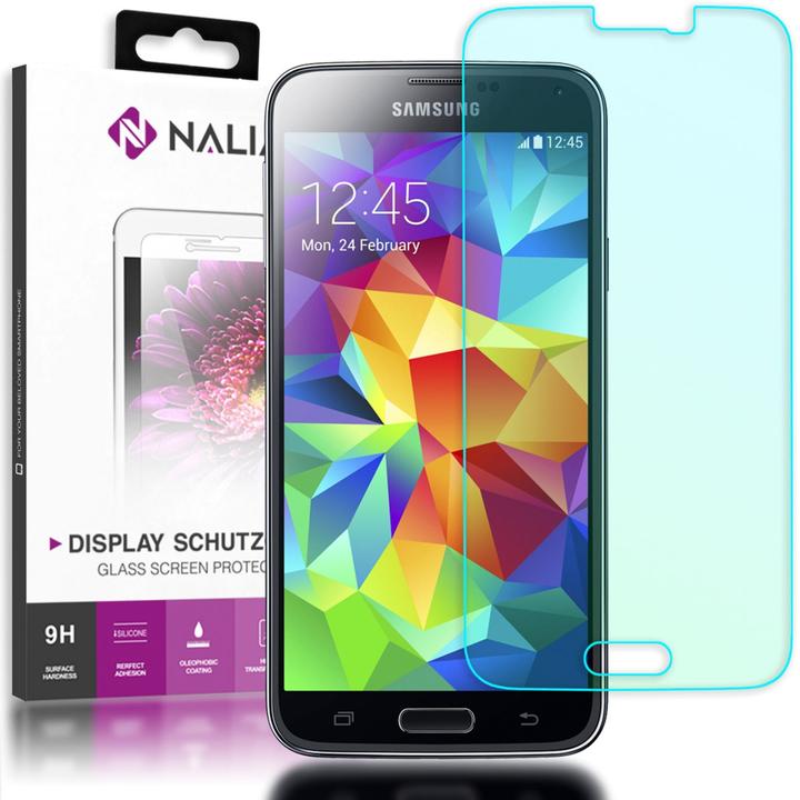 Actual product image Nalia protective glass (1 Piece, Samsung Galaxy S5 Neo, Samsung Galaxy S5)