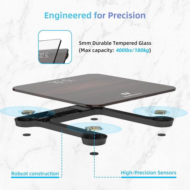 Actual product image Healthkeep Digitale Personenwaage mit LED-Anzeige (180 kg)