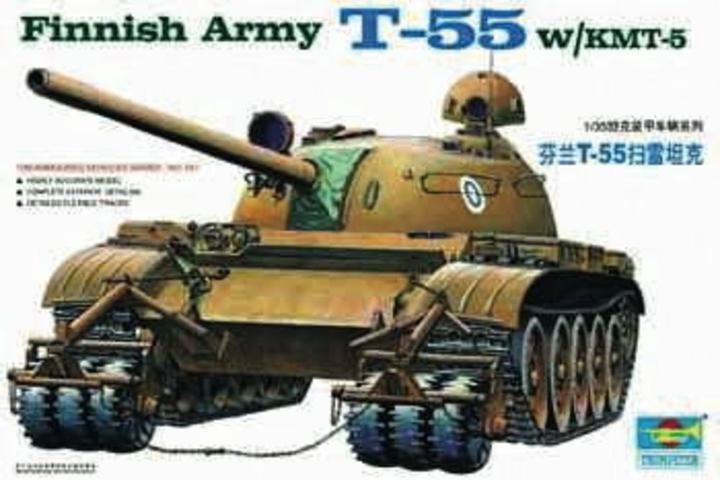 Produktbild Trumpeter Finnischer Panzer T-55 mit Minenräumer