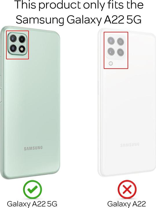 Actual product image Nalia Ring Silicone Cell Phone Case (Samsung Galaxy A22 5G)