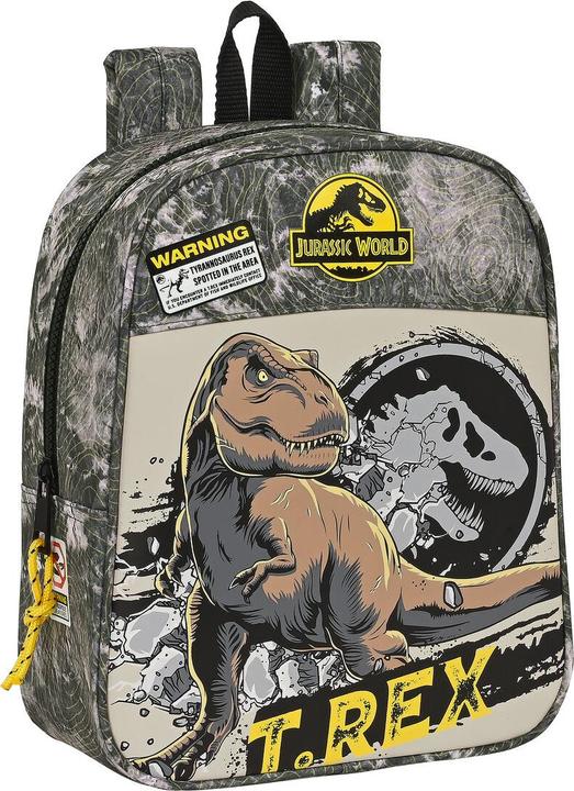 Jurassic World Kinderrucksack Warning Grau 22 x 27 x 10 cm