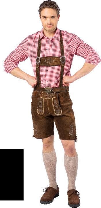 Image du produit Orlob Salopettes traditionnelles pour hommes : pantalons courts en cuir Oktoberfest (52)