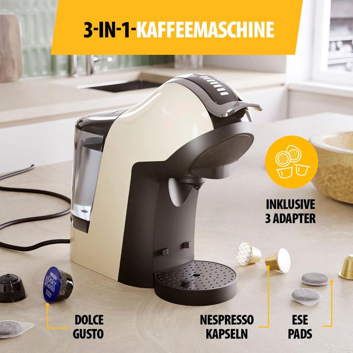 Produktbild Tristar Kapselmaskin nespresso Kompatibel CM-2301 Multi 3in1 19bar (EU-Stecker)