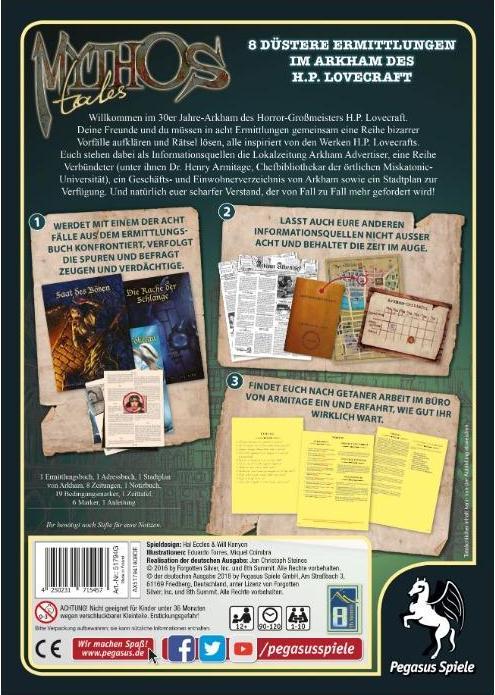 Immagine prodotto Pegasus 51794G - Mythos Tales, gioco di carte, 1-10 giocatori, da 12 anni (edizione DE) (Tedesco)