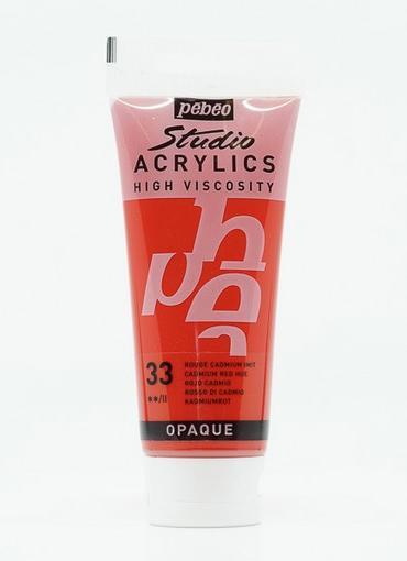 Produktbild Pebeo Studio Acrylics Feine Acrylfarben (Kadmiumrot Imit., 100 ml)