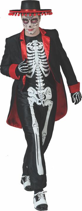Actual product image Funny Fashion Dia De Los Muertes Men Costume (48, 49, 50)