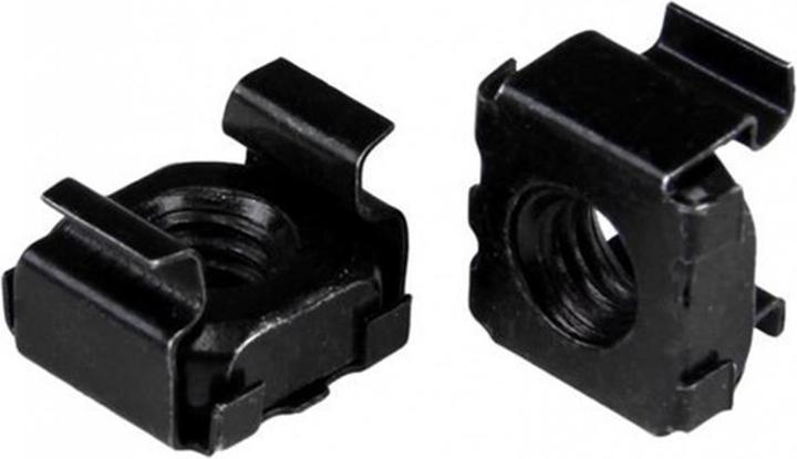StarTech M6 Cage Nut - Pack of 50 - Black - M6 Mounting Nut for Server Rack and Server Cabinet