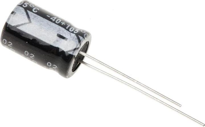 Actual product image Rs Pro Electrolytic capacitor, radial, 330uF, 3uA, 50V, 435mA