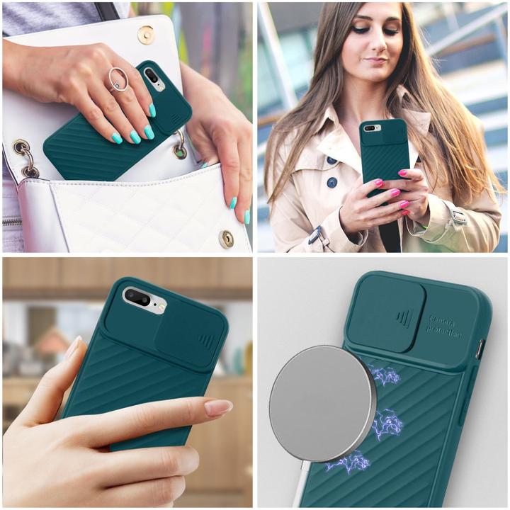 Image du produit Cadorabo Couverture TPU avec protection pour appareil photo (Apple iPhone 7 Plus, Apple iPhone 7s Plus)