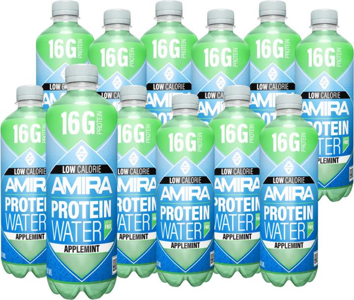 Actual product image Amira Protein water (Apple & Mint, 12 x)