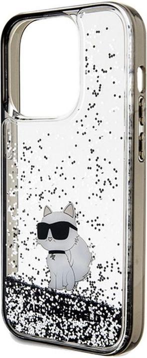 Immagine prodotto Karl Lagerfeld KLHCP14LLKCNSK Custodia rigida trasparente per iPhone 14 Pro 6,1" Liquid Glitter Choupette (Apple iPhone 14 Pro)