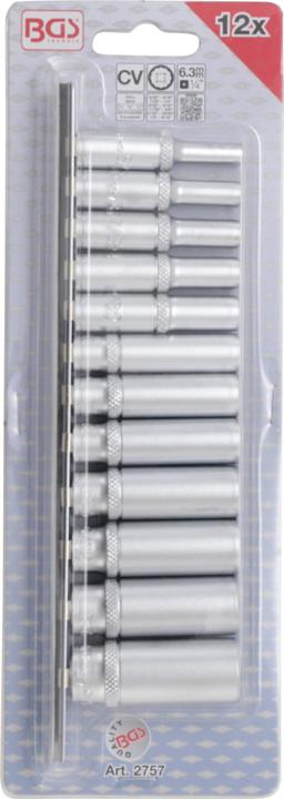 Actual product image BGS Socket spanner socket set (1/4", 5/32", 3/16", 7/32", 9/32", 5/16", 11/32", 3/8", 7/16", 1/2", 9/16")