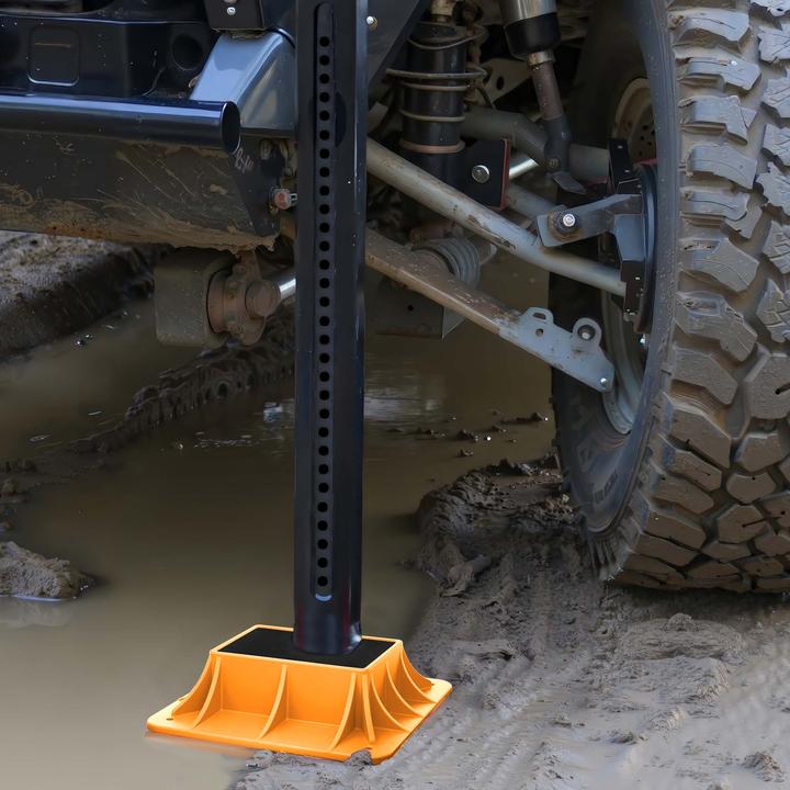 Image du produit Wiltec Embase tout-terrain cric Farm Jack 292x292mm PP Support anti-enlisement
