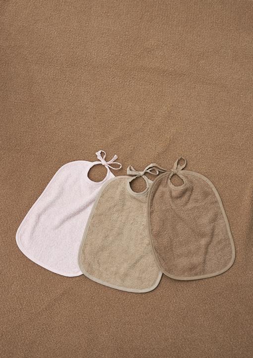 Actual product image Meyco Bib 2-pack basic towelling soft pink