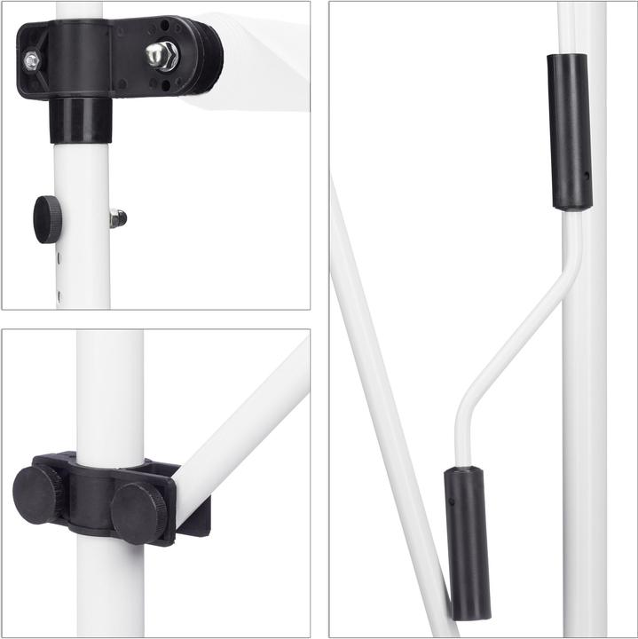 Actual product image Relaxdays Telescopic Canopy Yellow/White (2 m)