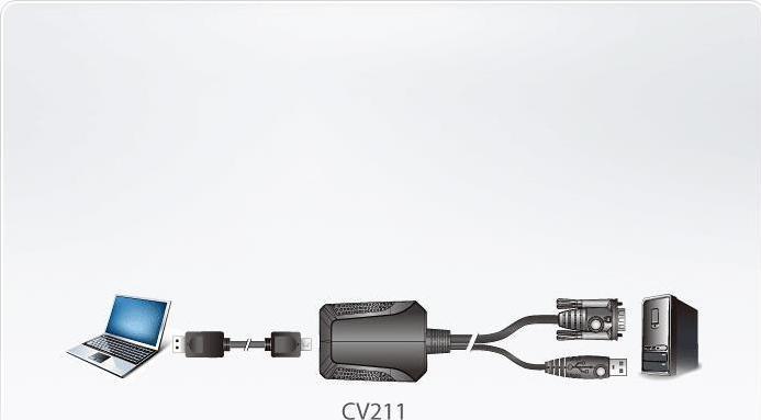Immagine prodotto Aten Adattatore per console USB per laptop CV211