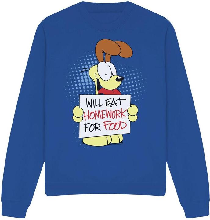 Garfield Will Eat Homework Sweatshirt