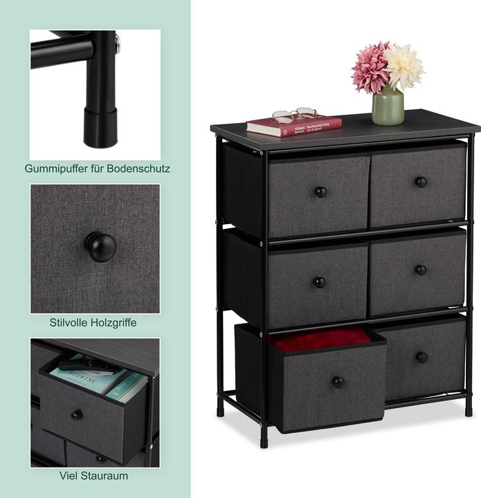 Actual product image Relaxdays Storage cabinet (60 x 32 x 73 cm)