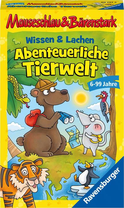 Produktbild Ravensburger Mauseschlau & Bärenstark Wissen und Lachen - Abenteuerliche Tierwelt (Deutsch)