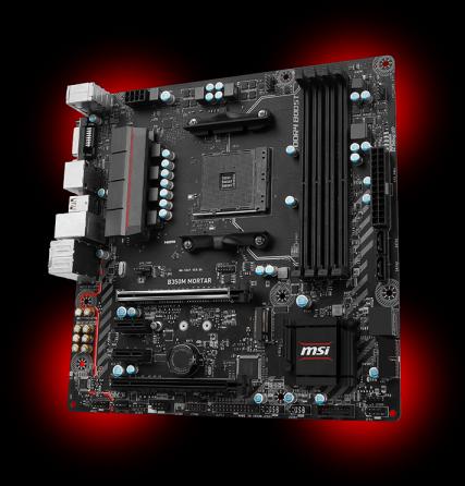 Produktbild MSI B350m Mortar (AM4, AMD B350, mATX)