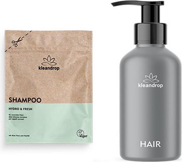 Produktbild Kleandrop Pulver,Hair Care Starter Set One (200 ml, Flüssiges Shampoo)