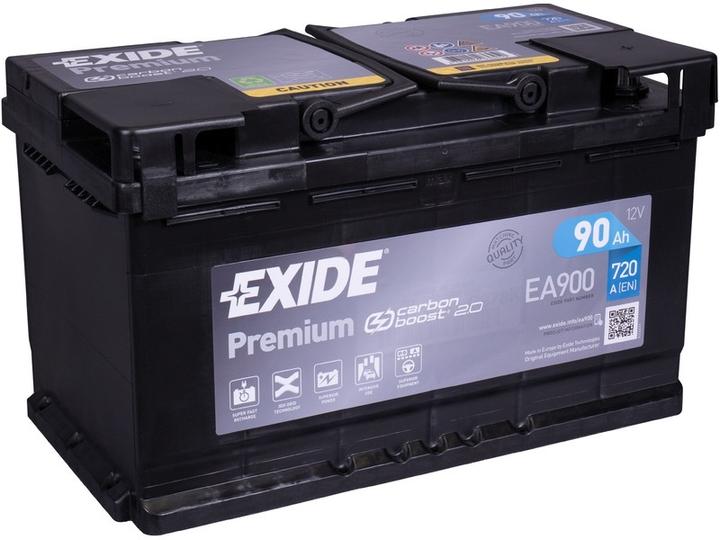 Actual product image Exide Premium EA900 (12 V, 90 Ah, 720 A)