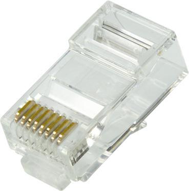 Image du produit LogiLink Connecteurs modulaires RJ45 Cat.6A UTP, avec embout et guide d'enfilage, 100 pièces de chaque (Câble réseau Connecteur)
